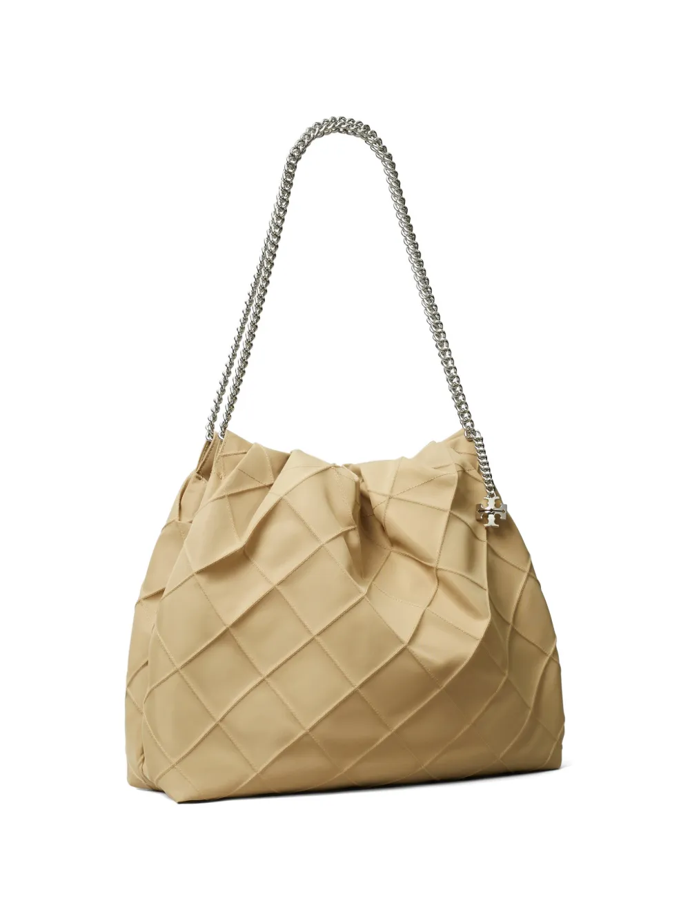  Tory Burch Fleming Nylon Hobo Bag - Neutrals 