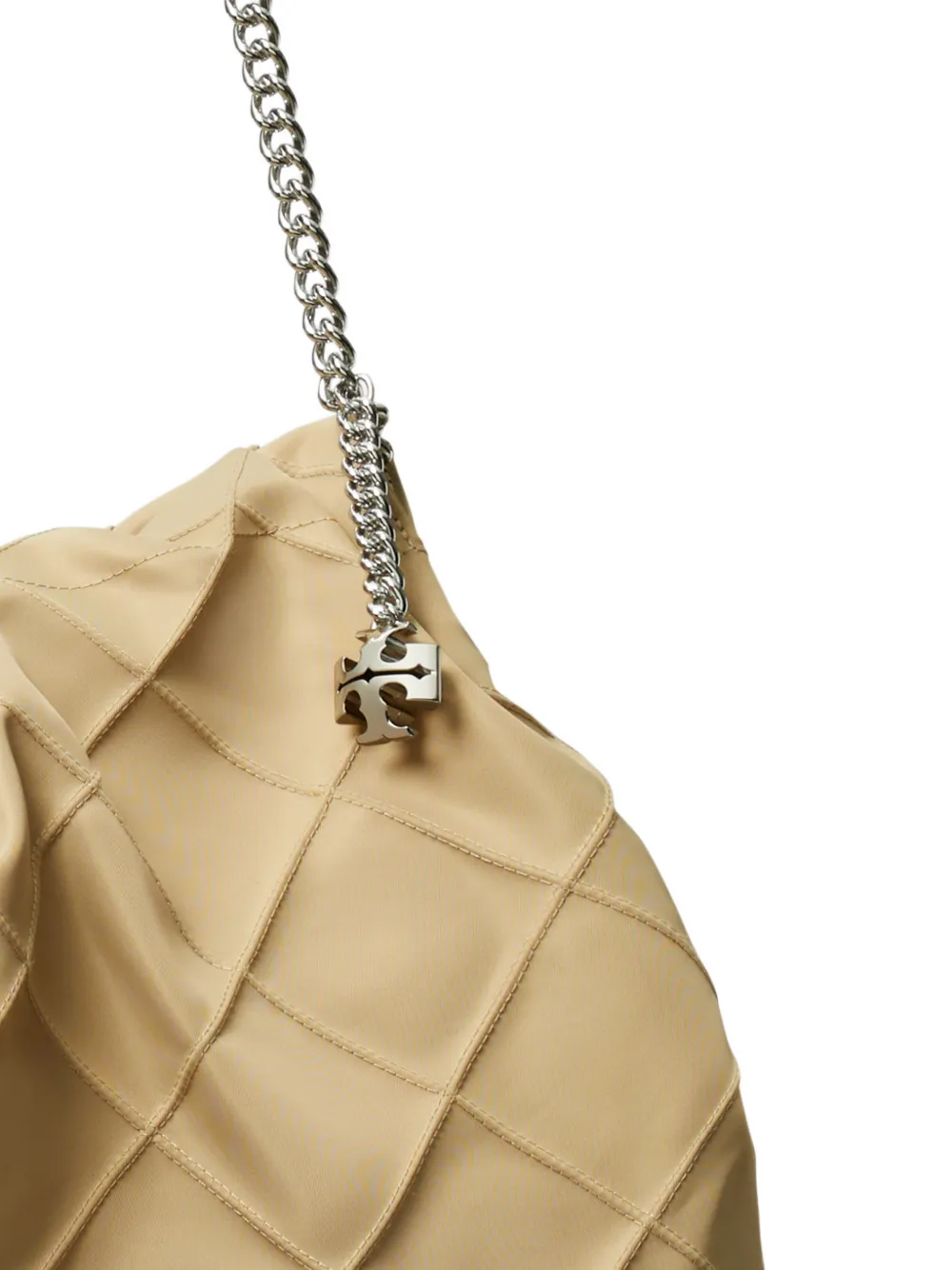  Tory Burch Fleming Nylon Hobo Bag - Neutrals 