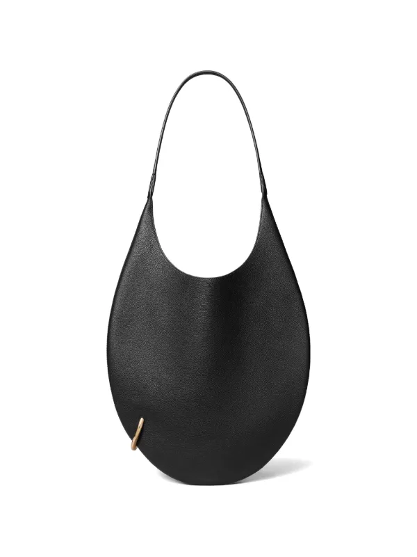 Tory Burch Pierced Soft Shoulder Bag in Black