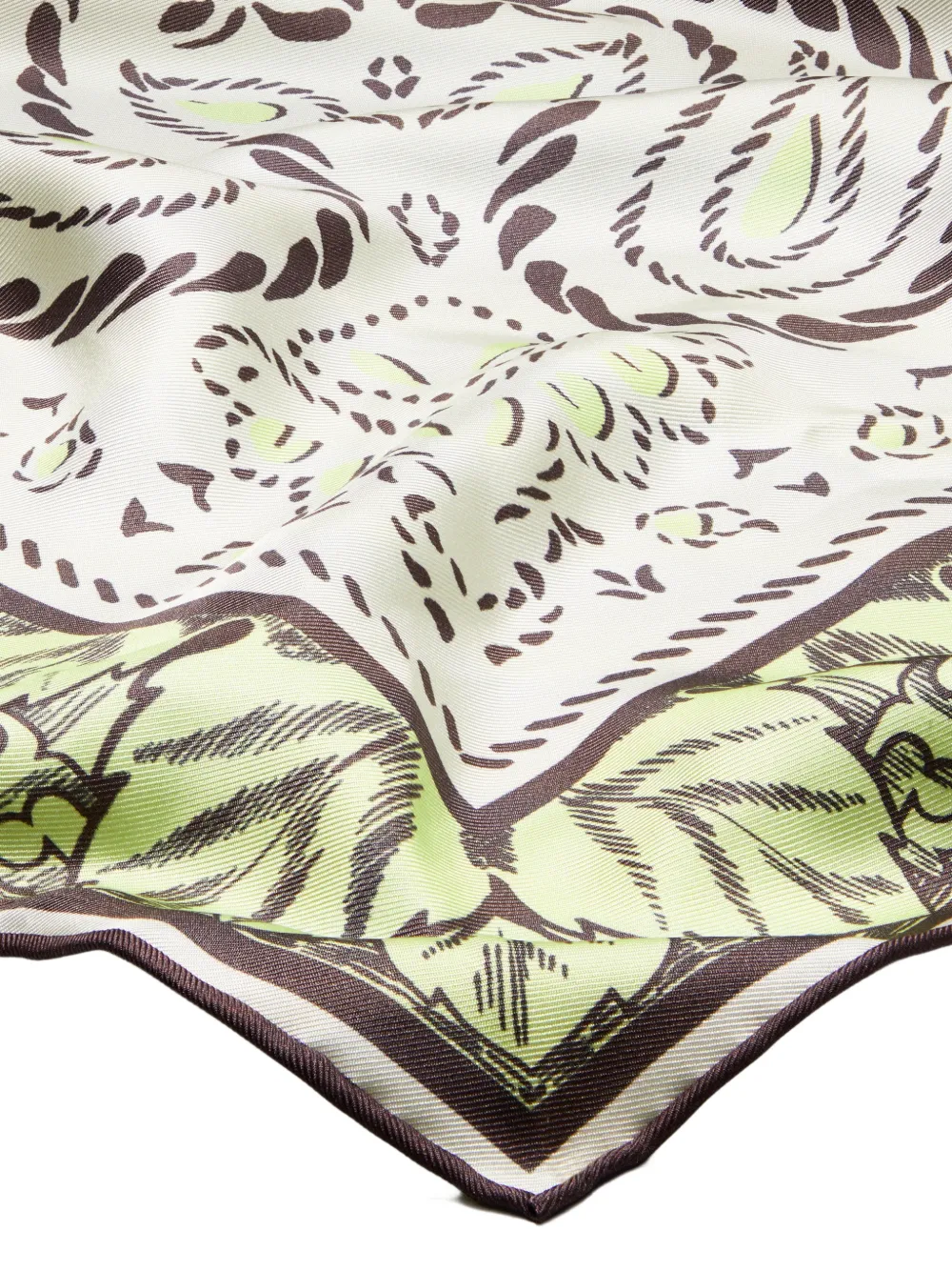  Tory Burch Cockatoo Oversized Bandana Square Scarf - Neutrals 