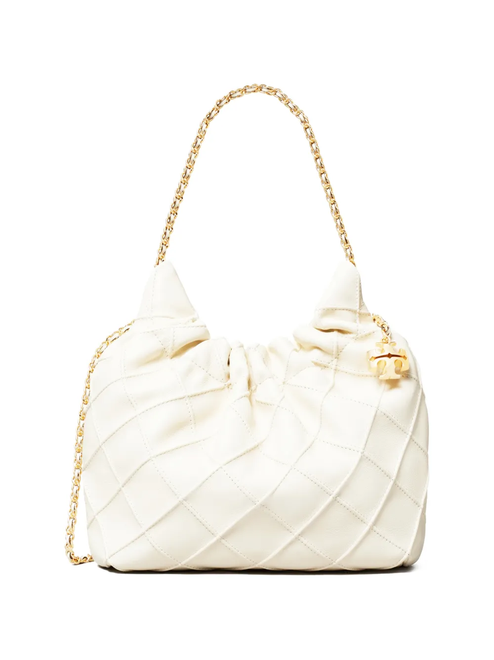 Tory Burch mini Fleming soft hobo bag - Toni neutri