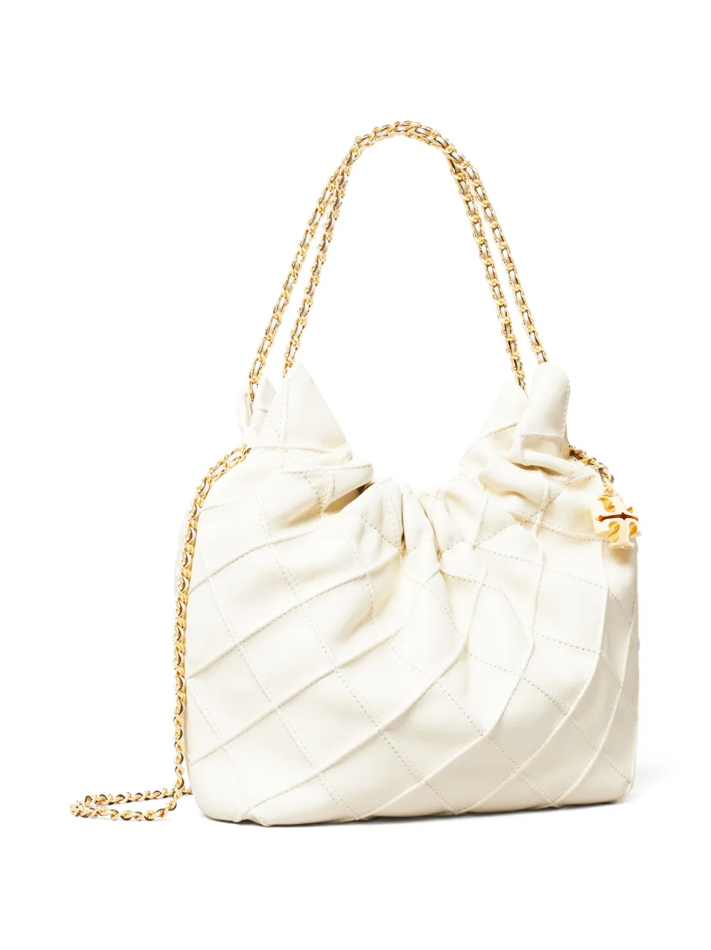 Tory Burch Mini Fleming Soft Shoulder Bag in Neutrals, view 4