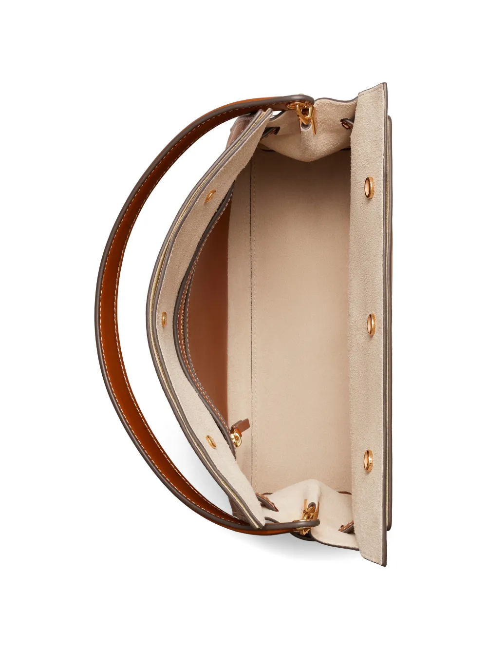 Tory Burch Lee Radziwill kleine tas Bruin