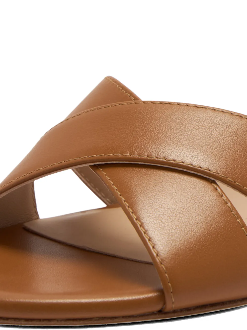 Stuart Weitzman Alyssa sandalen met gekruiste bandjes Bruin