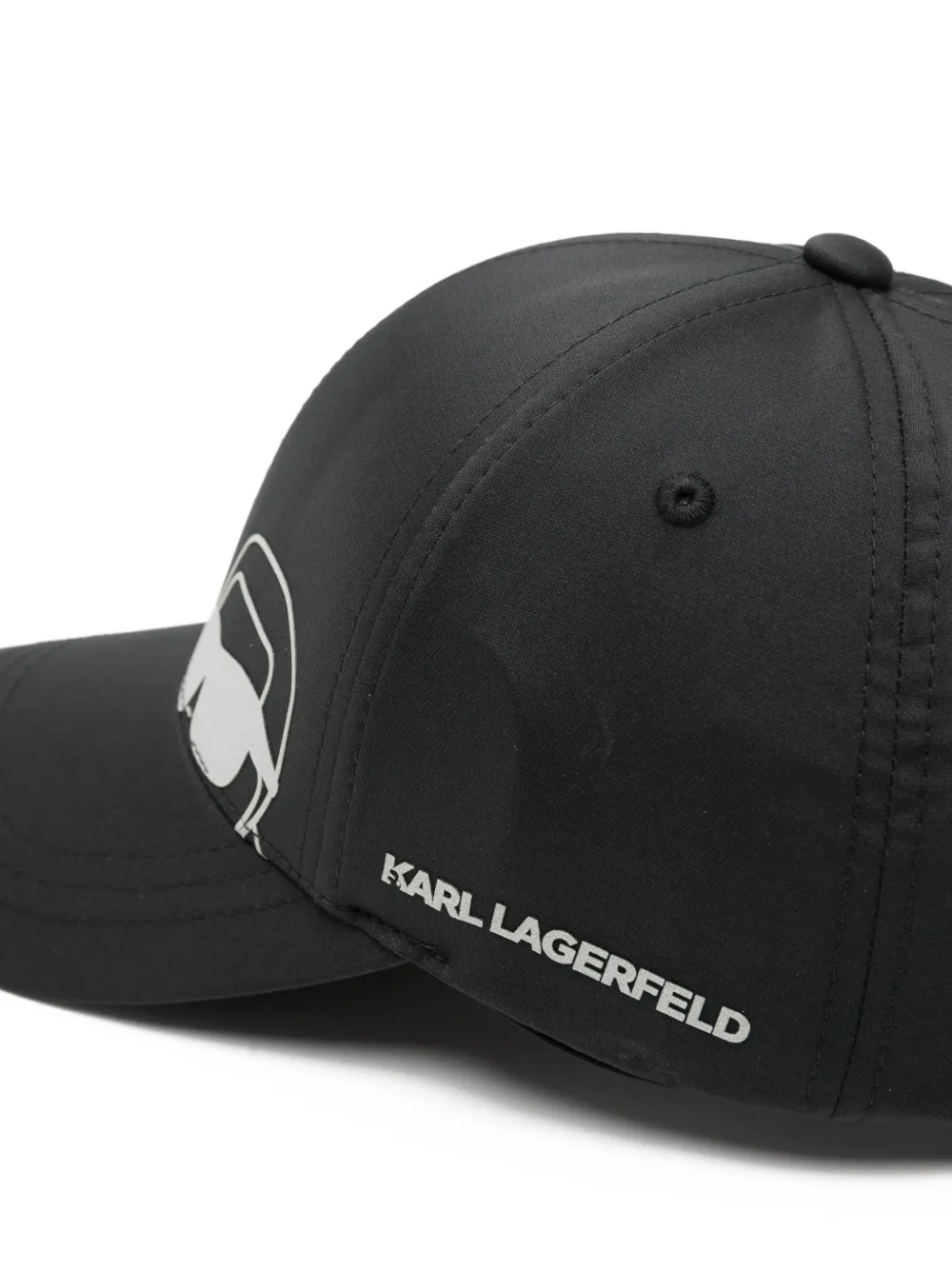 Karl Lagerfeld Honkbalpet met logo Zwart