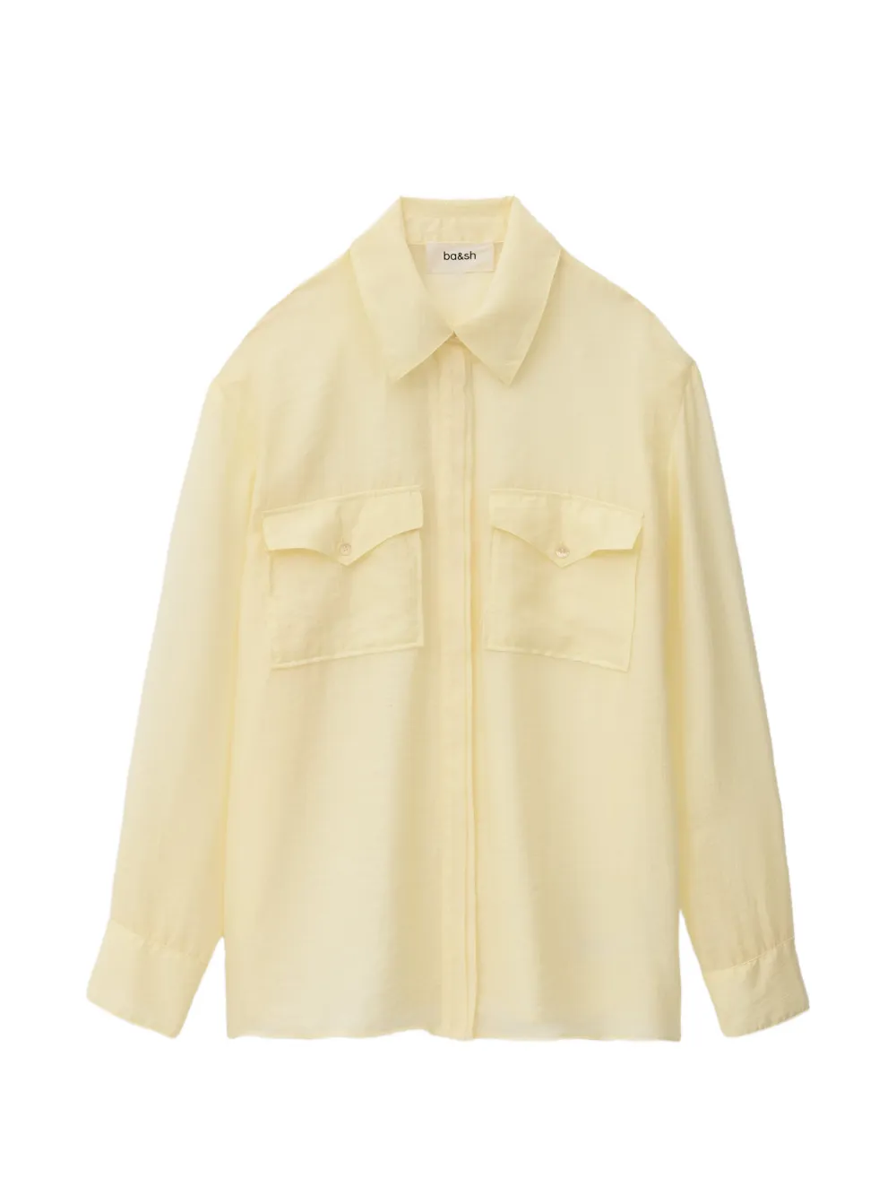 Ba&Sh Bao patch-pocket shirt - Giallo