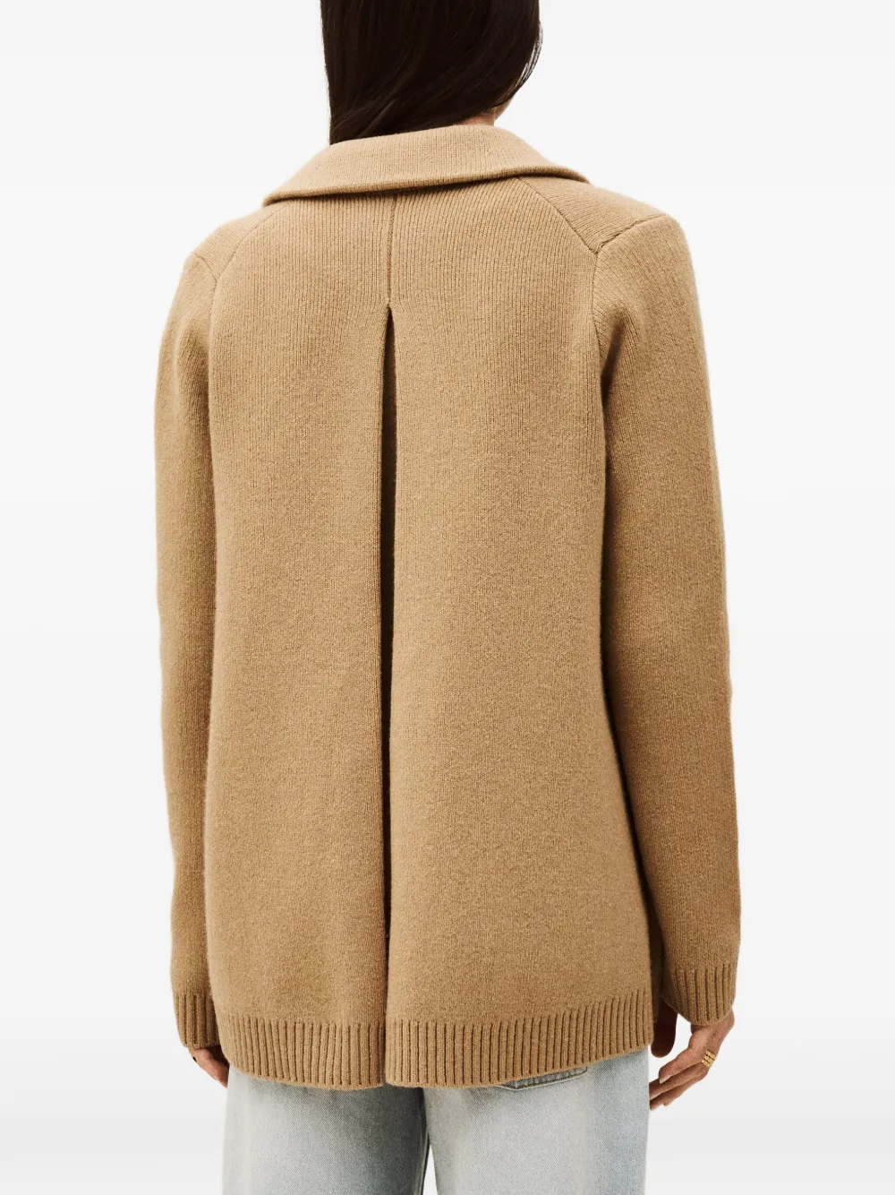 Ba&Sh Vest met dubbele rij knopen Beige