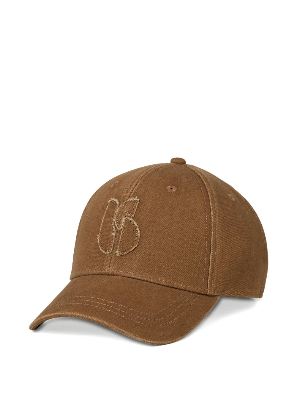  Ba&sh Halyce Embroidered Baseball Cap - Brown 