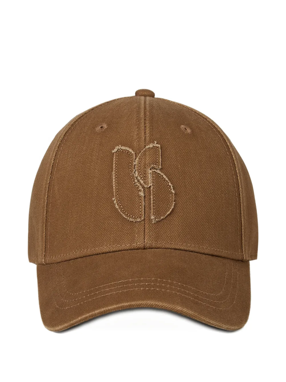 Ba&Sh Halyce embroidered baseball cap - Marrone