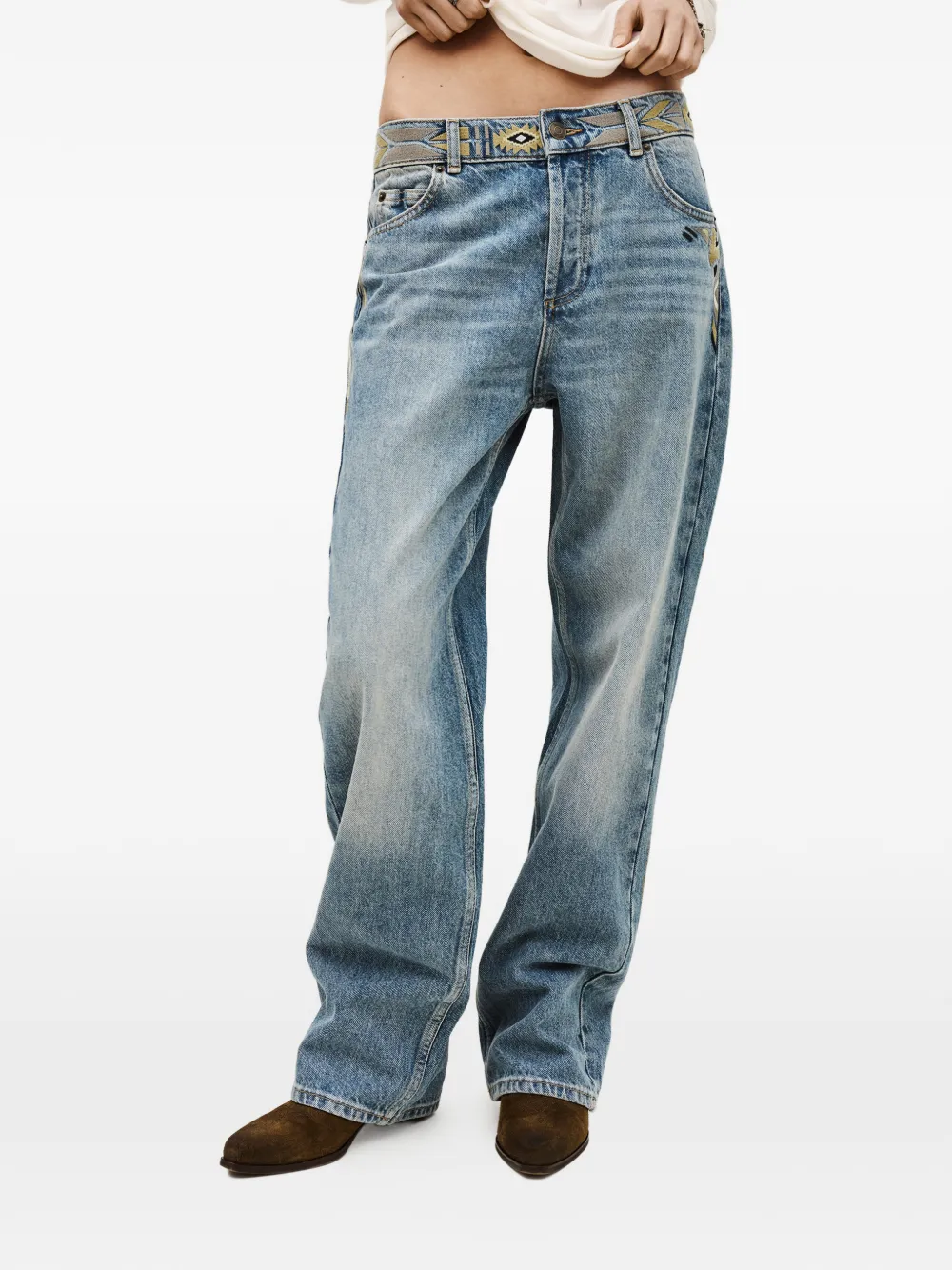 Ba&Sh Rize jeans met wijde pijpen Blauw