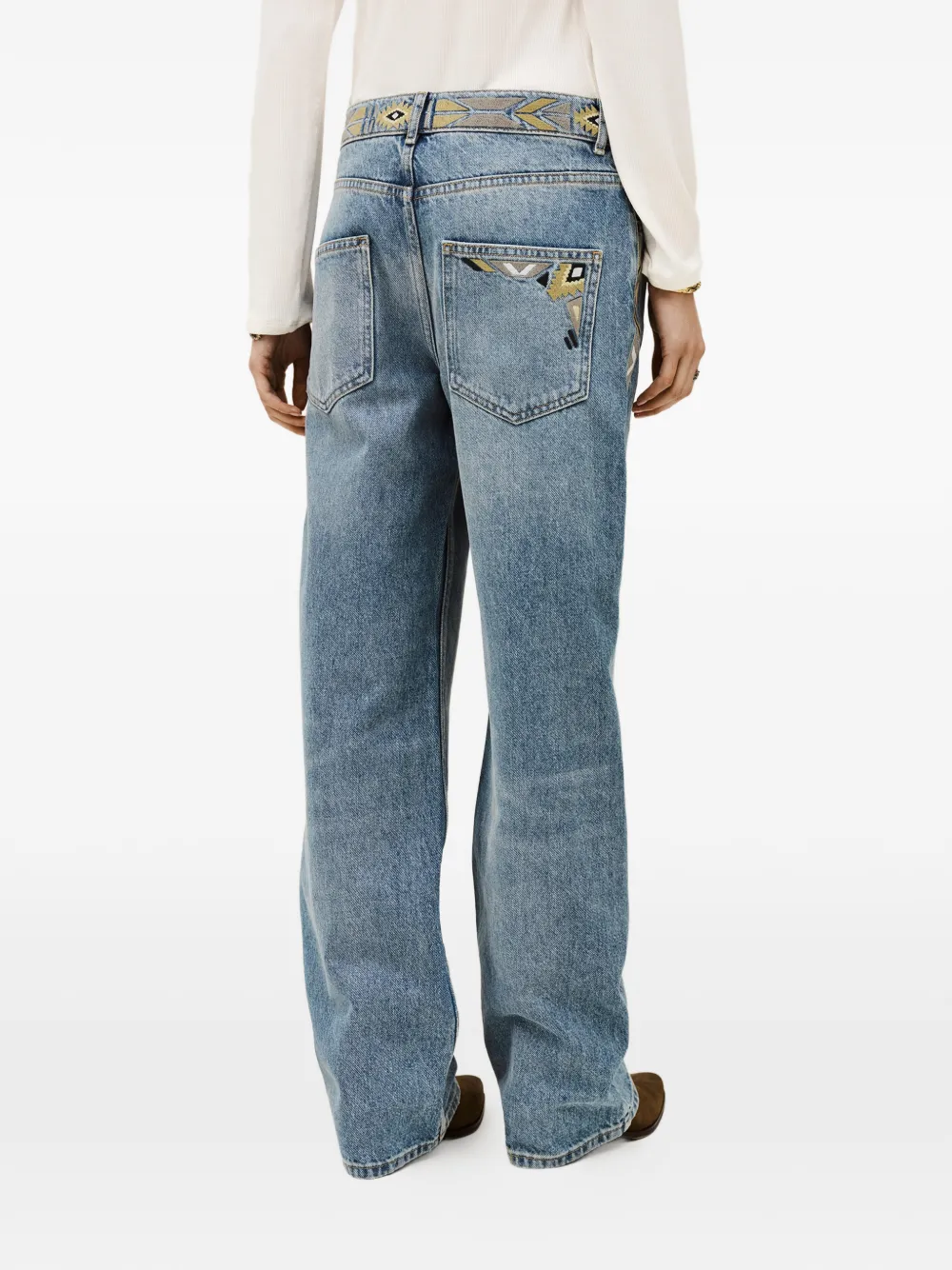 Ba&Sh Rize jeans met wijde pijpen Blauw