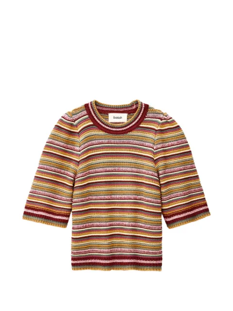 Ba&Sh Farfaela striped knitted T-shirt