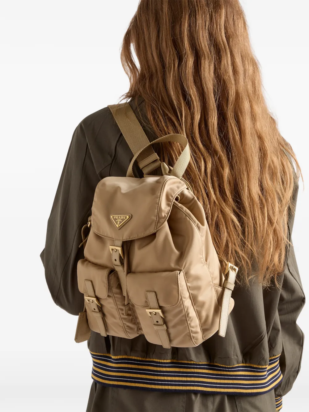  Prada Re-edition 1978 Small Re-nylon Backpack - Brown 