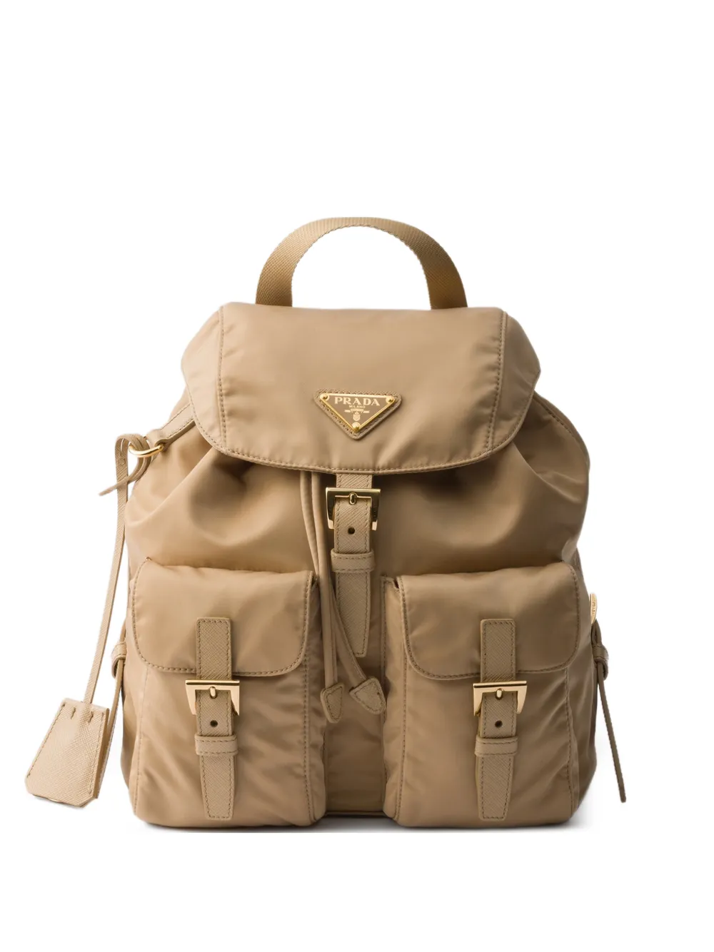 Prada - Re-Edition 1978 small Re-Nylon backpack - dames - gerecycled polyamide/kalfsleer - OS - Bruin