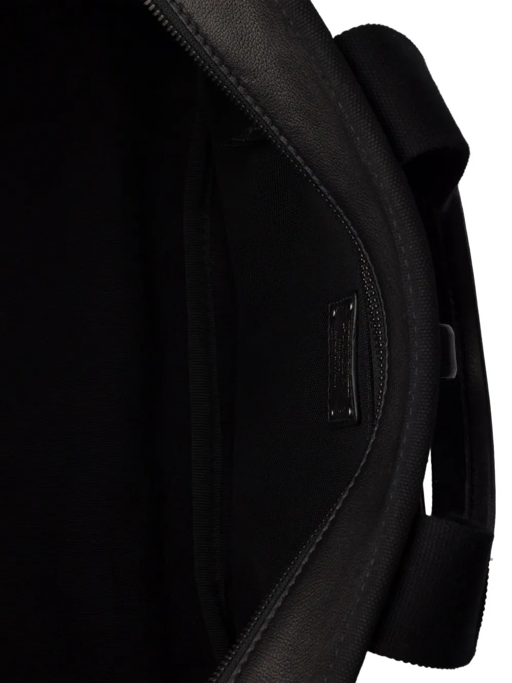 Prada Route grote canvas en leren shopper Zwart