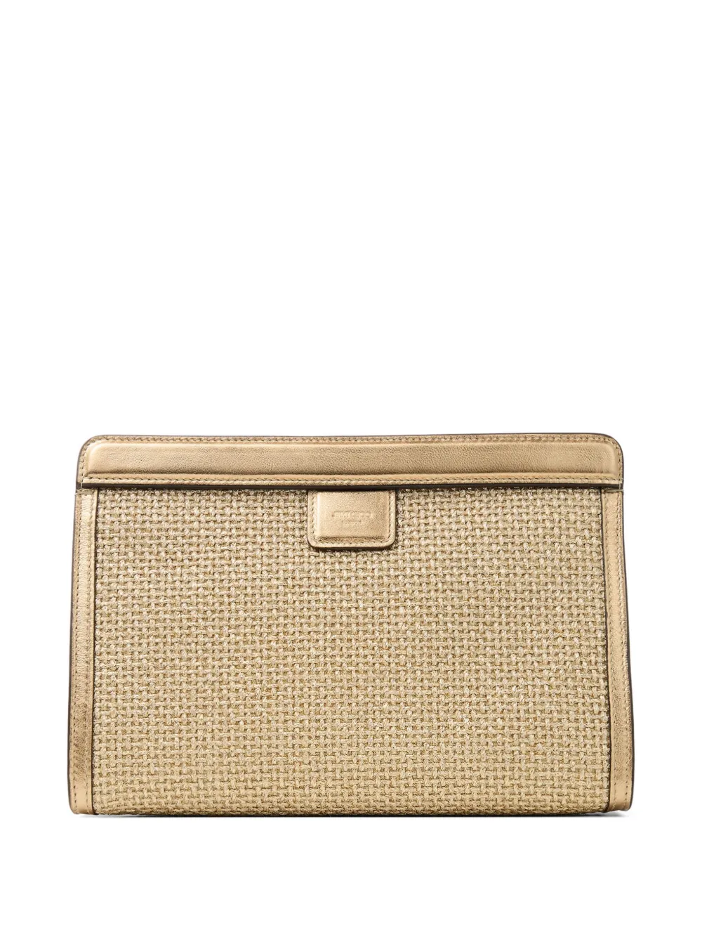  Jimmy Choo Avenue London Logo Clutch Bag - Neutrals 