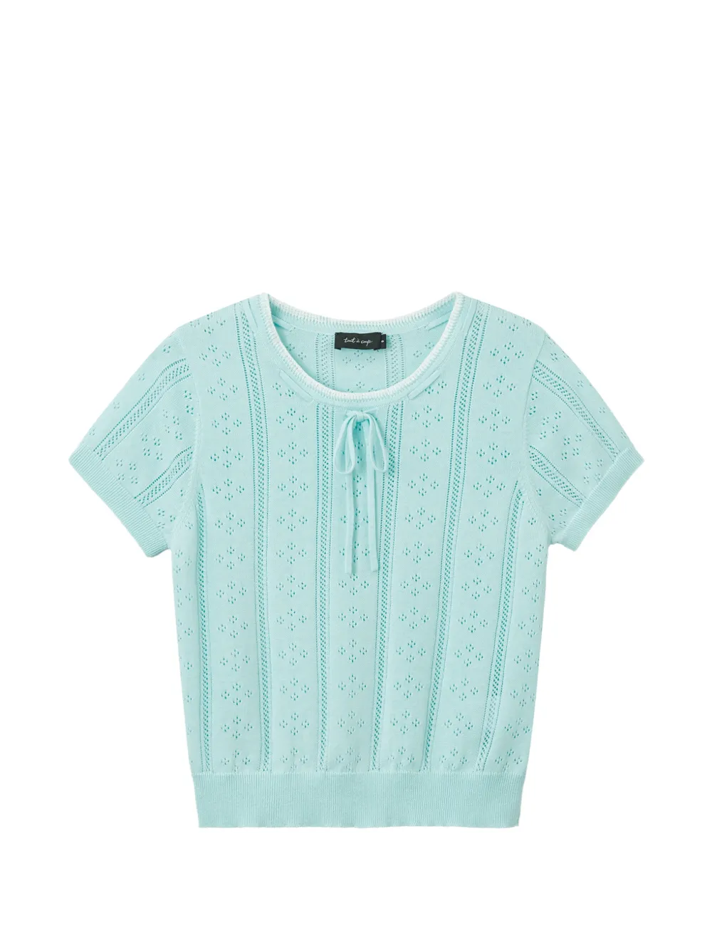 tout a coup Maglione con collo lavallière - Blu