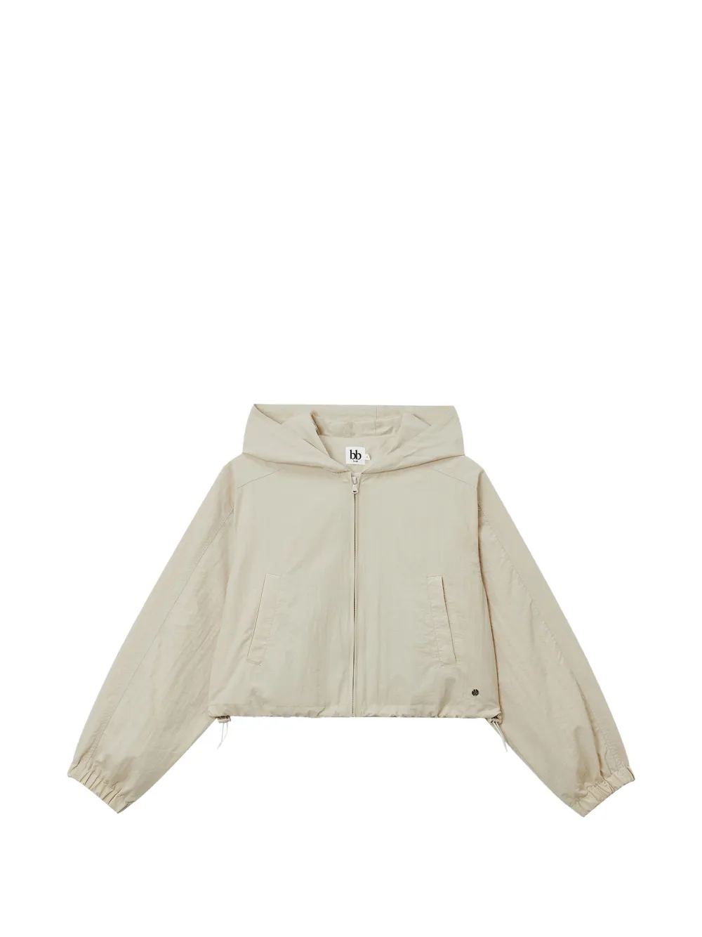 b+ab zip-up hooded jacket - Toni neutri