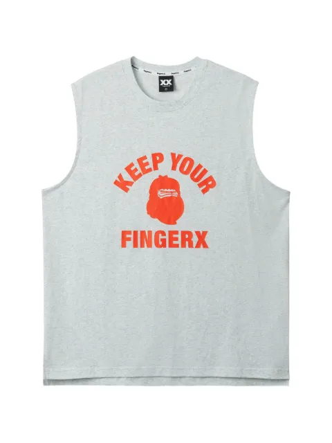 FINGERCROXX débardeur à imprimé graphique