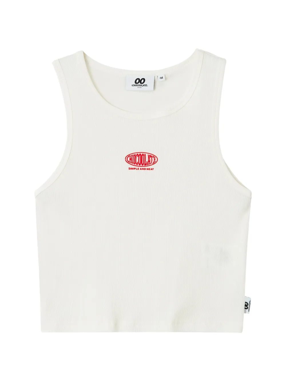 CHOCOOLATE ribbed tank top - Toni neutri