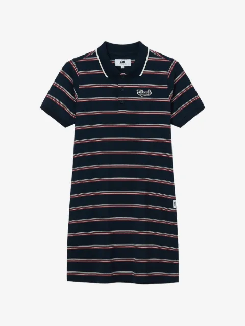 CHOCOOLATE vestido tipo polo a rayas