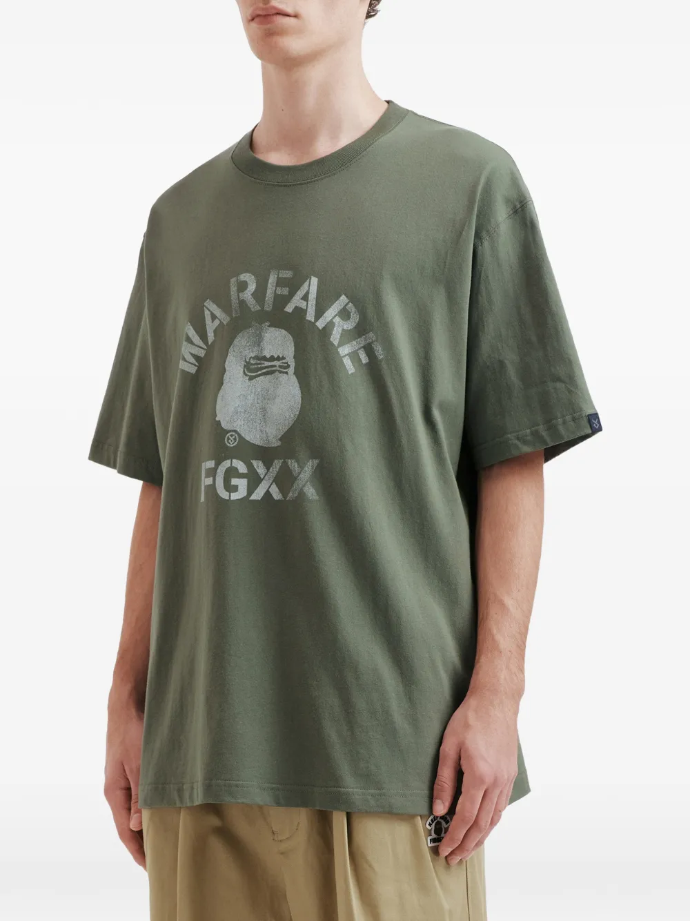  Fingercroxx Graphic Print T-shirt - Green 