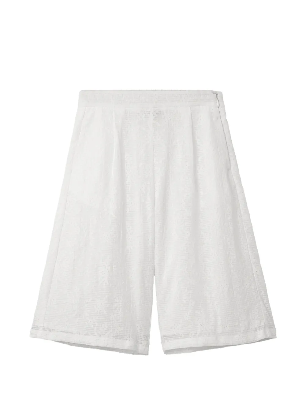 tout a coup textured shorts - Bianco