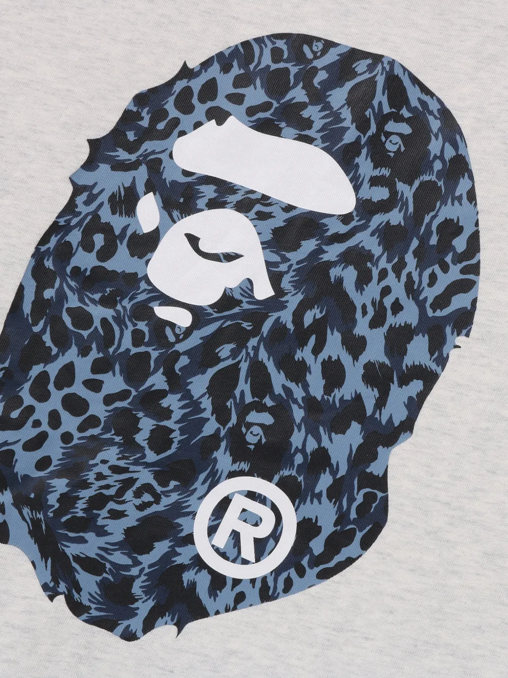 A BATHING APE T-shirt met logoprint Grijs