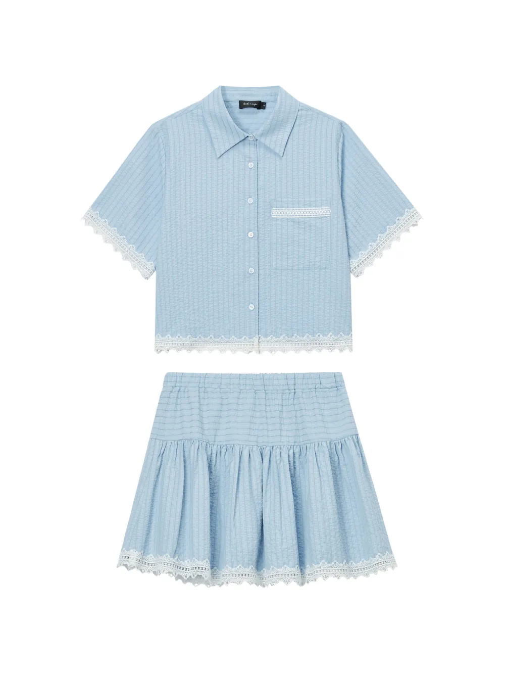 tout a coup Set con gonna (2 pezzi) - Blu