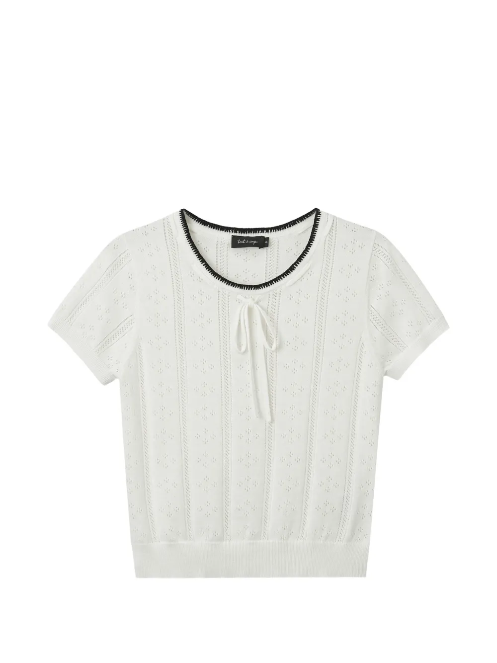 tout a coup Maglione con collo lavallière - Toni neutri