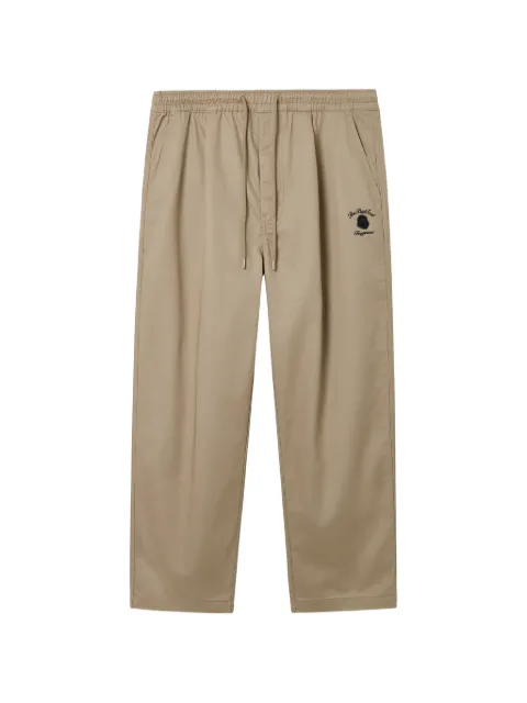 FINGERCROXX drawstring logo-patch trousers