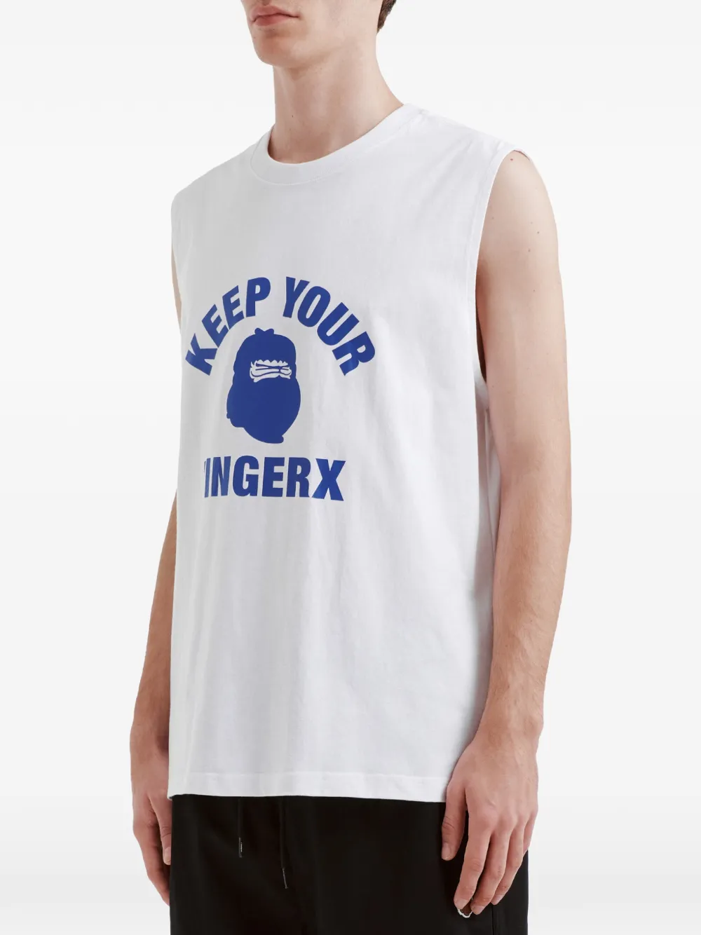  Fingercroxx Logo Tank Top - White 