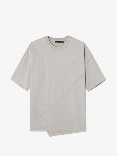 FIVE CM panelled raw-cut T-shirt