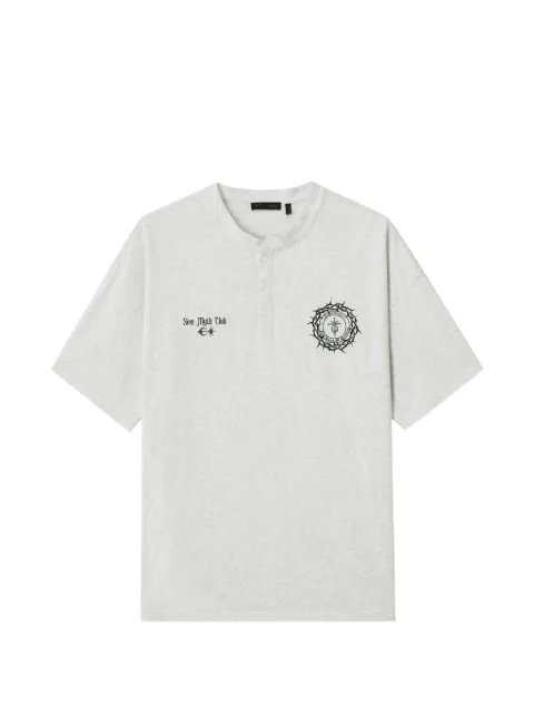 FIVE CM button graphic T-shirt