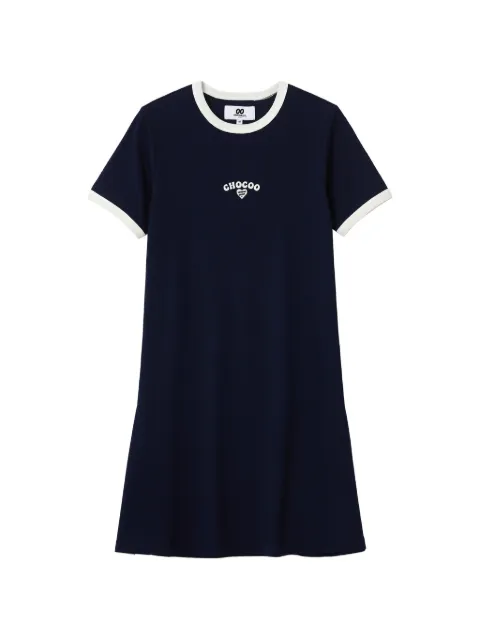 CHOCOOLATE vestido con anilla bordada