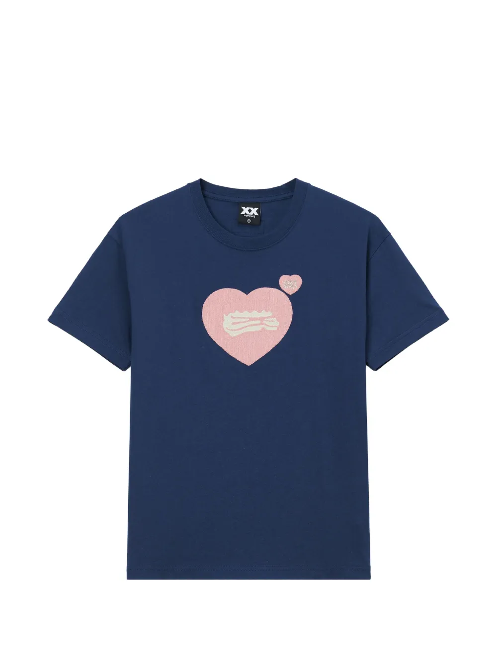 FINGERCROXX heart graphic T-shirt - Blu