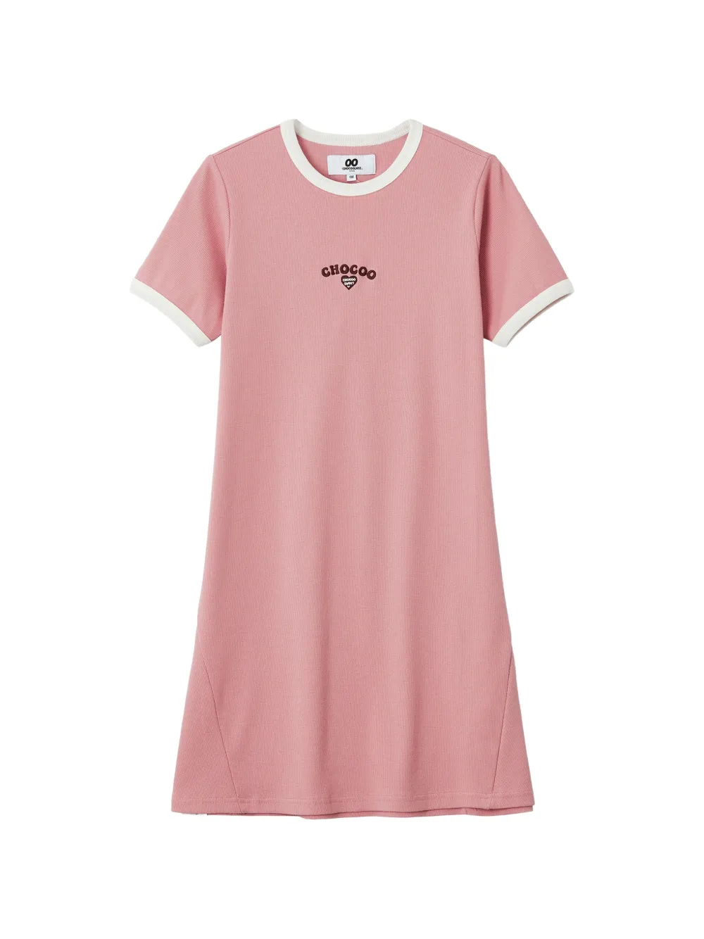 CHOCOOLATE contrast-trim mini dress - Rosa