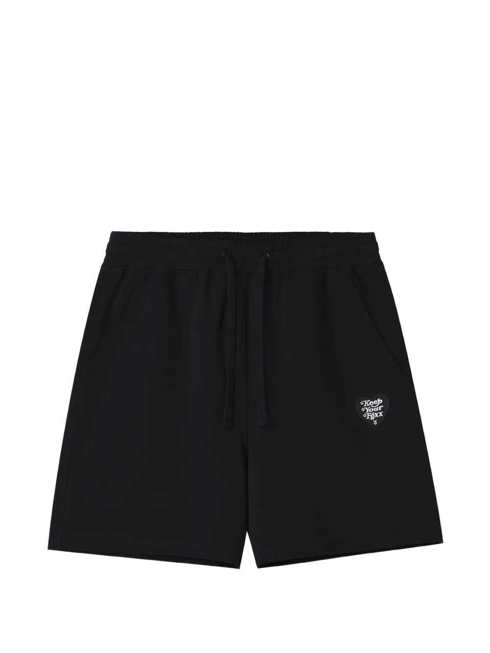 FINGERCROXX drawstring logo shorts - Nero