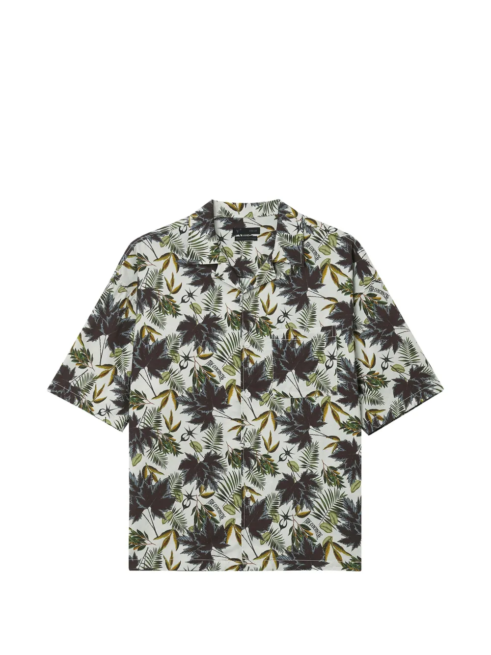 FIVE CM floral pocket shirt - Toni neutri