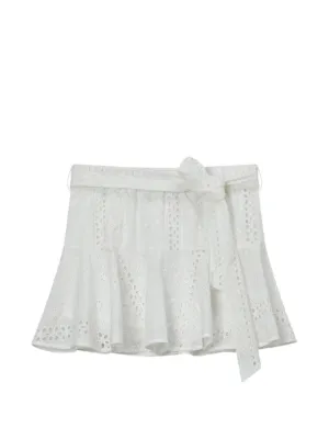 Les Filles d'Eva ラッフル ミニスカート | ホワイト | FARFETCH JP