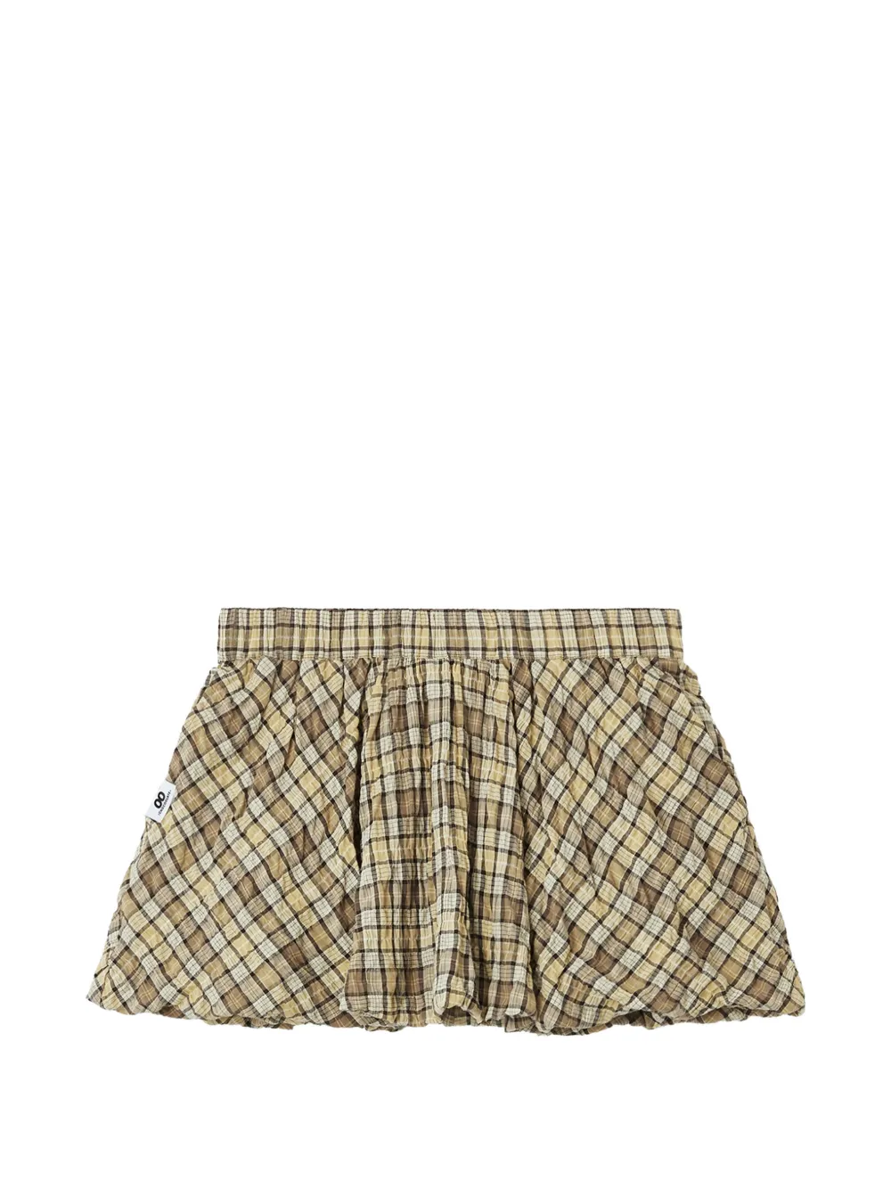  Chocoolate Plaid-pattern Mini Skirt - Neutrals 