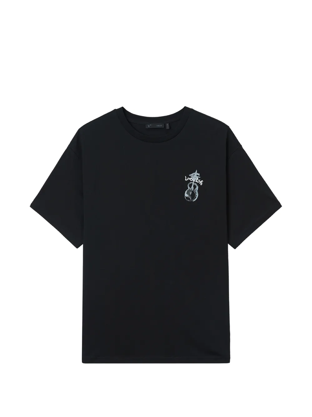 FIVE CM graphic crewneck T-shirt - Nero