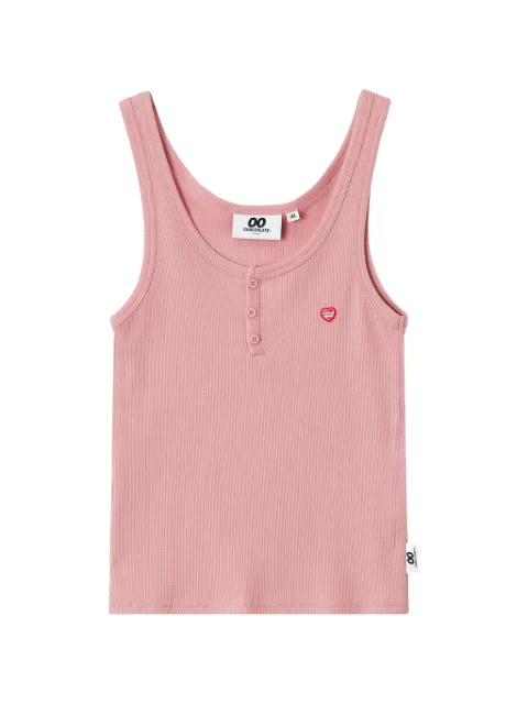 CHOCOOLATE button ribbed tank top