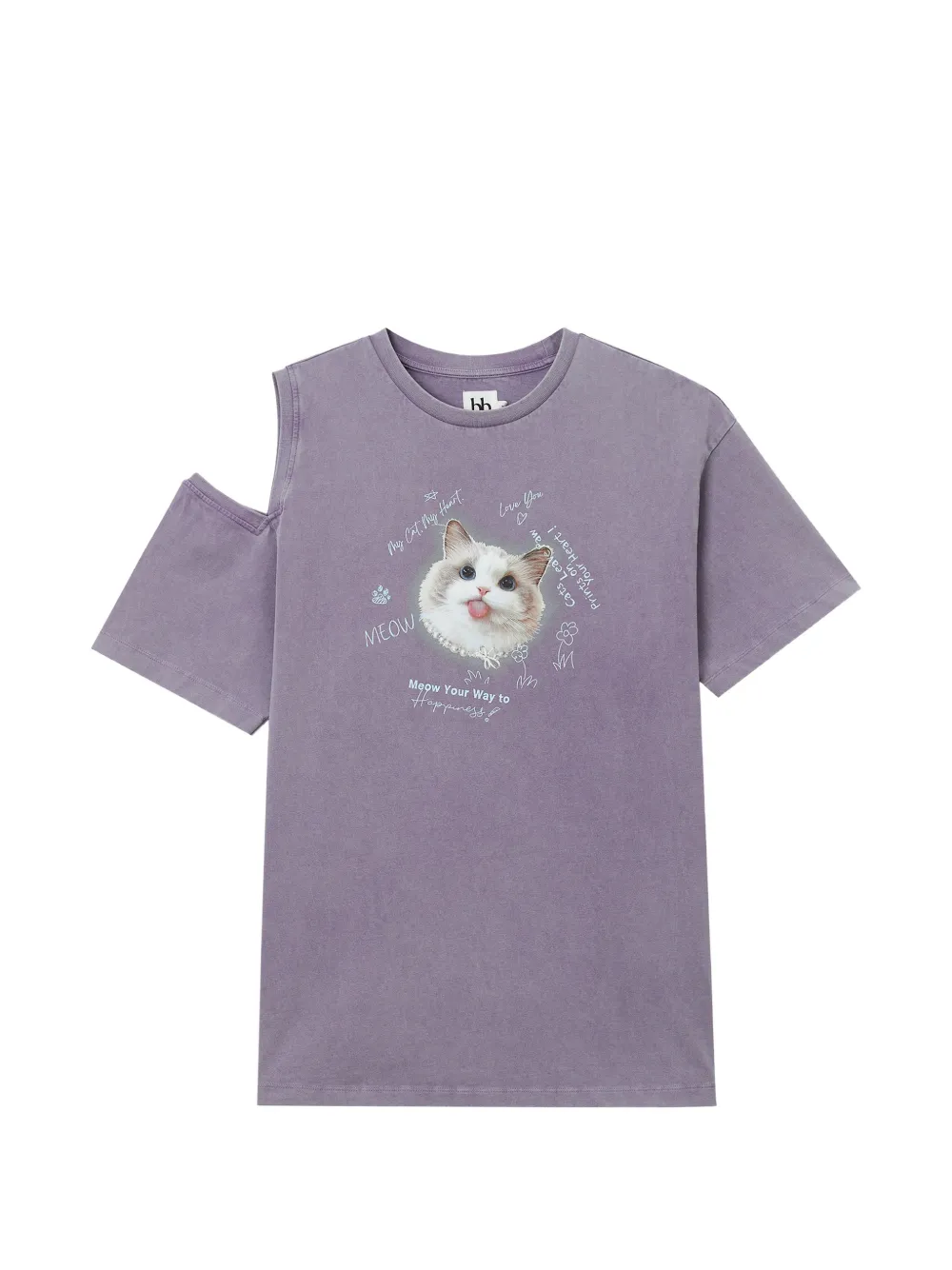 b+ab printed T-shirt - Viola