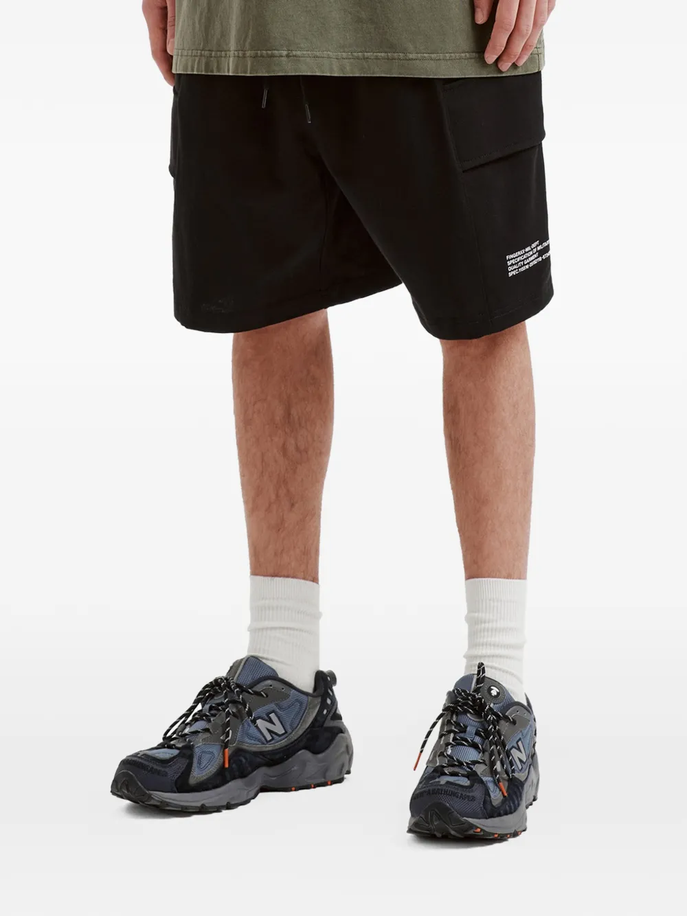  Fingercroxx Drawstring Shorts - Black 