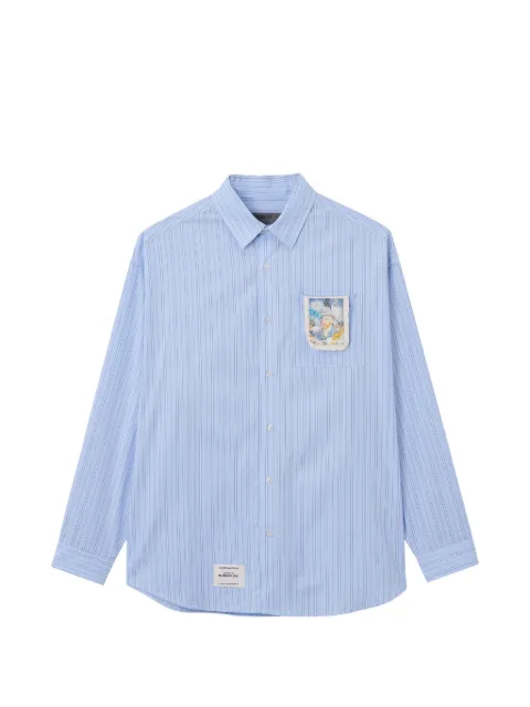 Musium Div. striped-pattern shirt