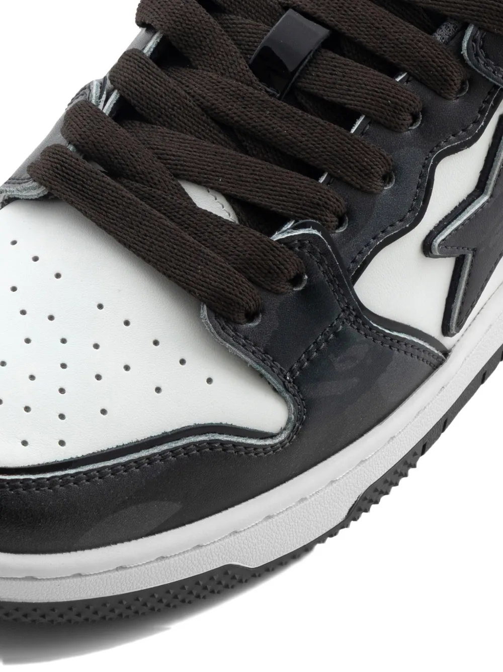 A BATHING APE Sneakers met sterdetail Zwart