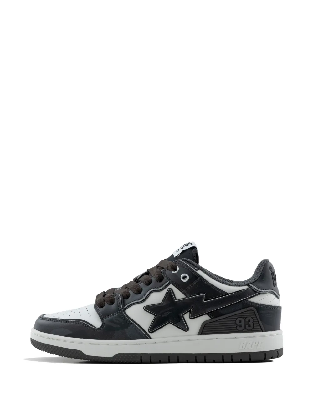 A BATHING APE® star detail lace-up sneakers - Nero