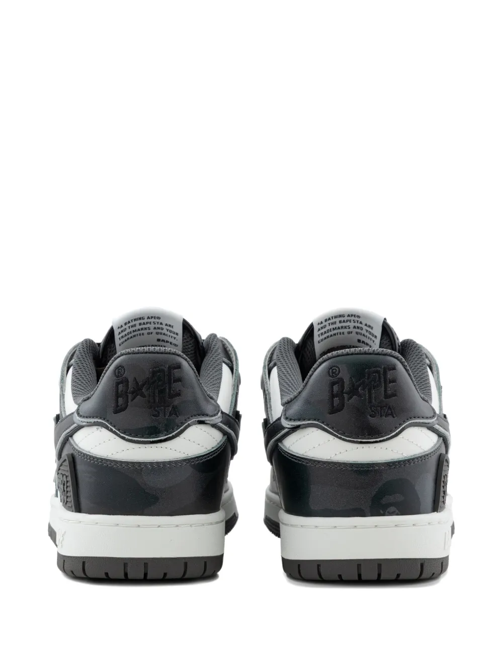 A BATHING APE Sneakers met sterdetail Zwart