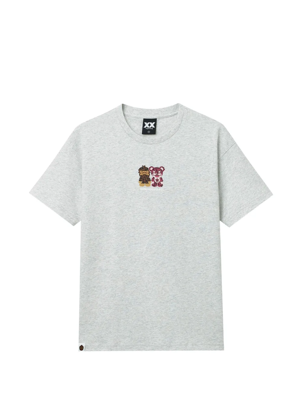 FINGERCROXX embroidered T-shirt - Grau
